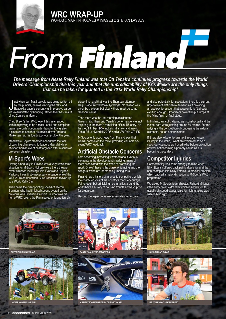 Pacenotes Rally magazine Preview Pages