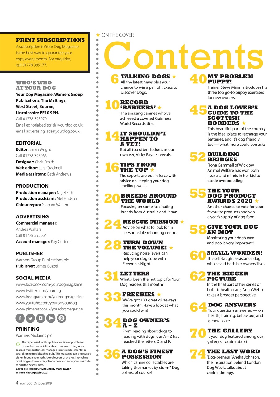 Your Dog Preview Pages