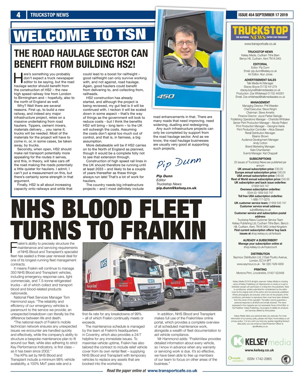 Truckstop News Preview Pages