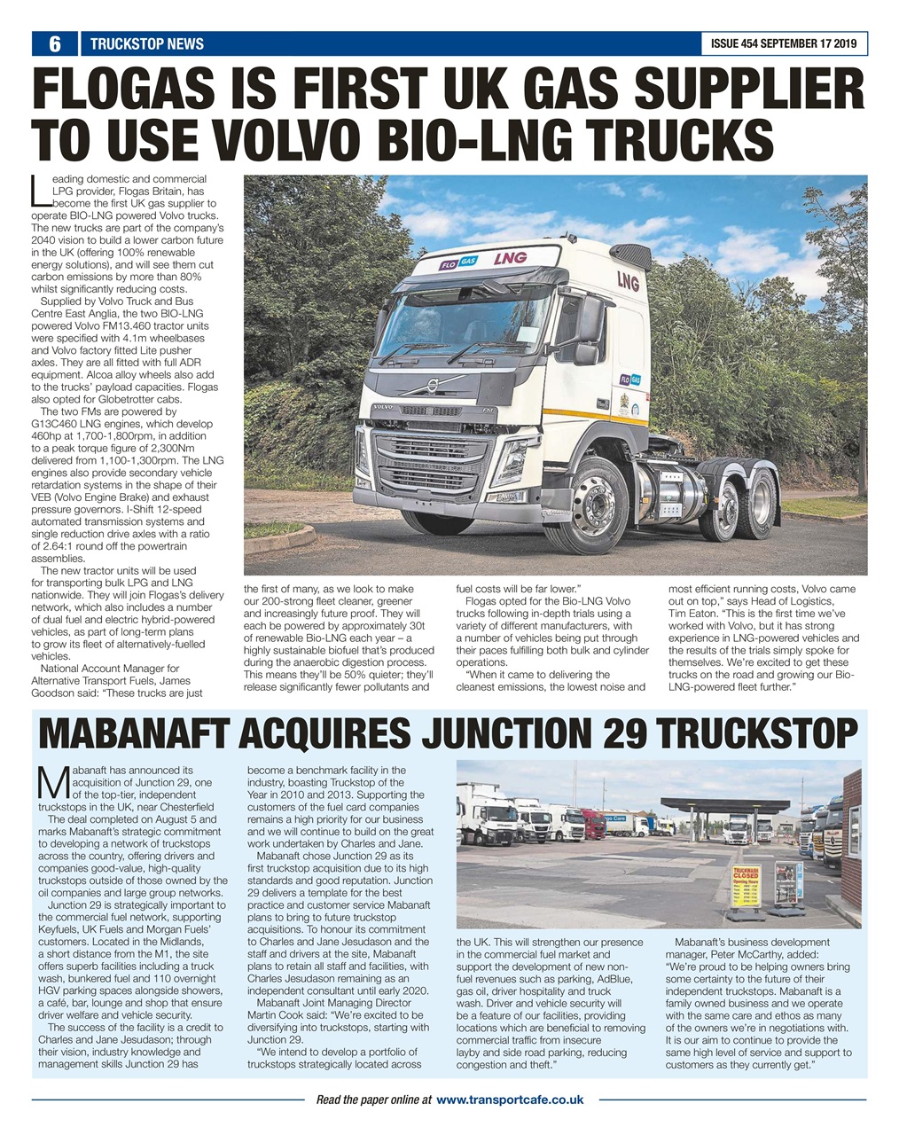 Truckstop News Preview Pages
