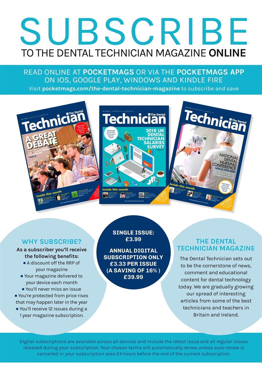 The Dental Technician Magazine Preview Pages