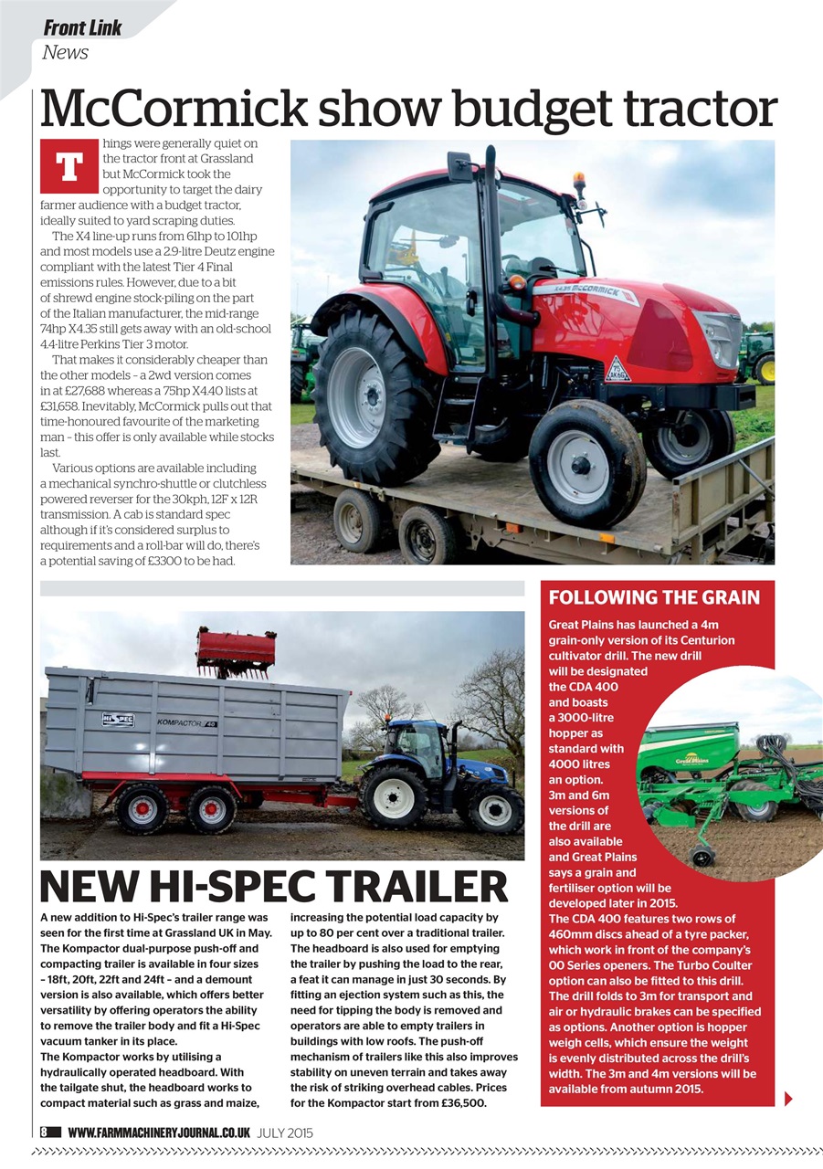 Farm Machinery Journal Preview Pages