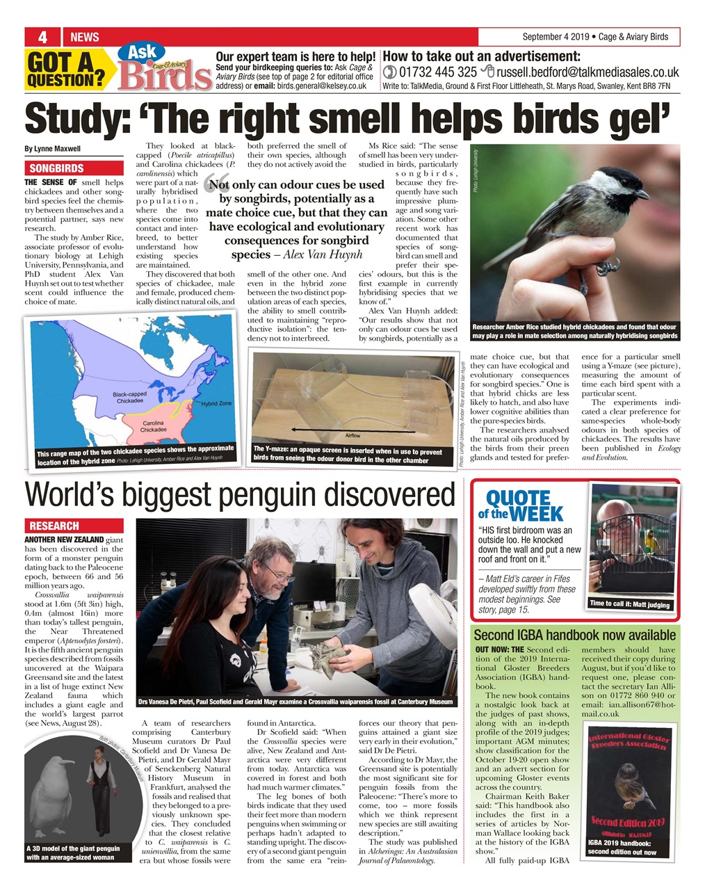 Cage & Aviary Birds Preview Pages