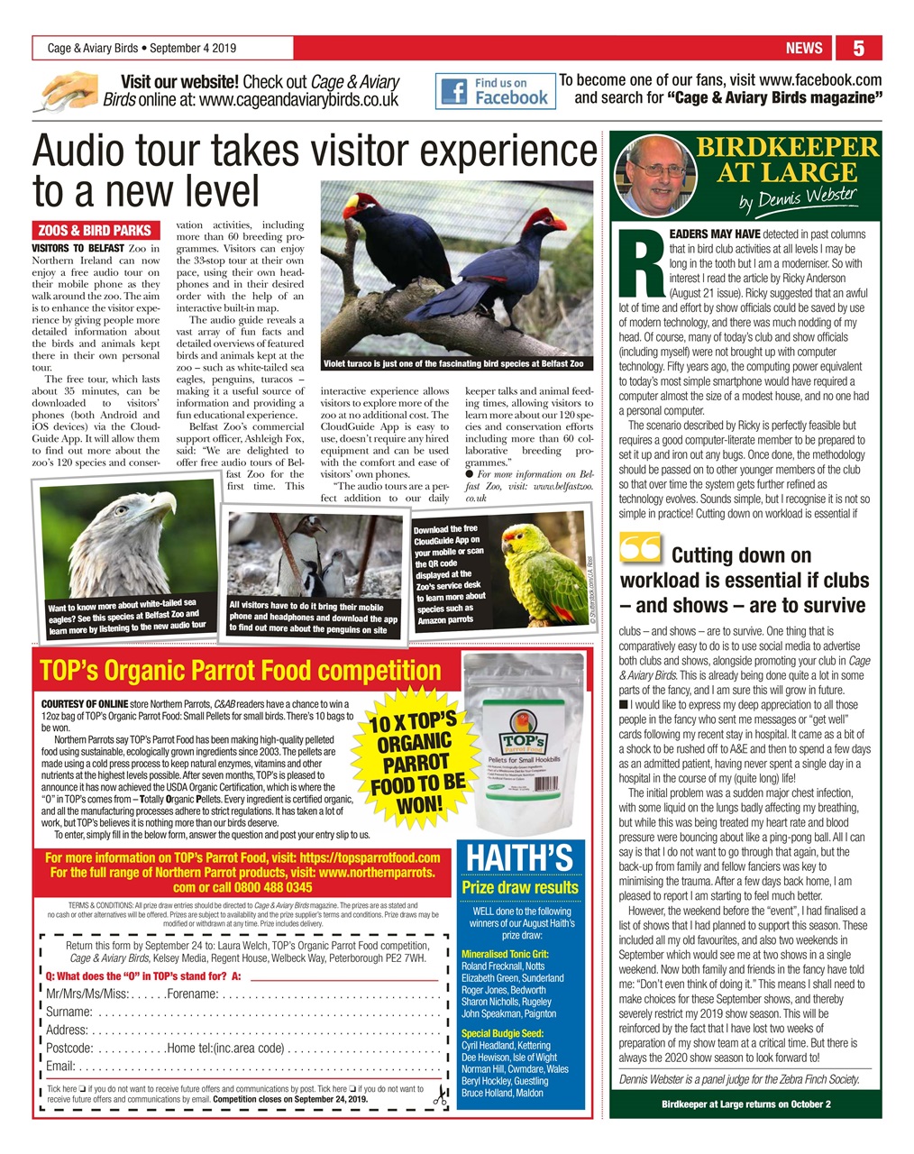 Cage & Aviary Birds Preview Pages