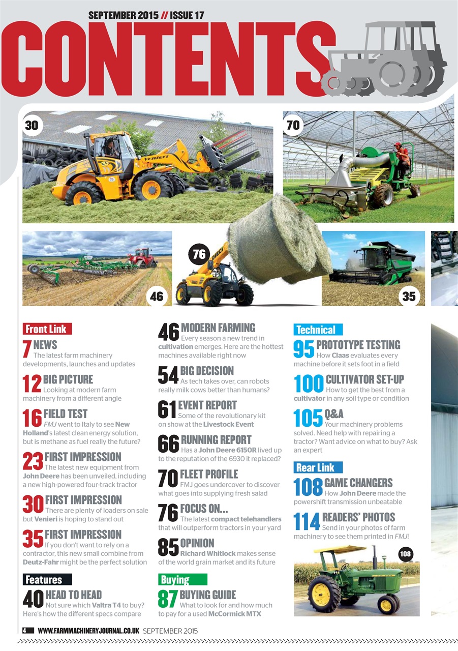 Farm Machinery Journal Preview Pages
