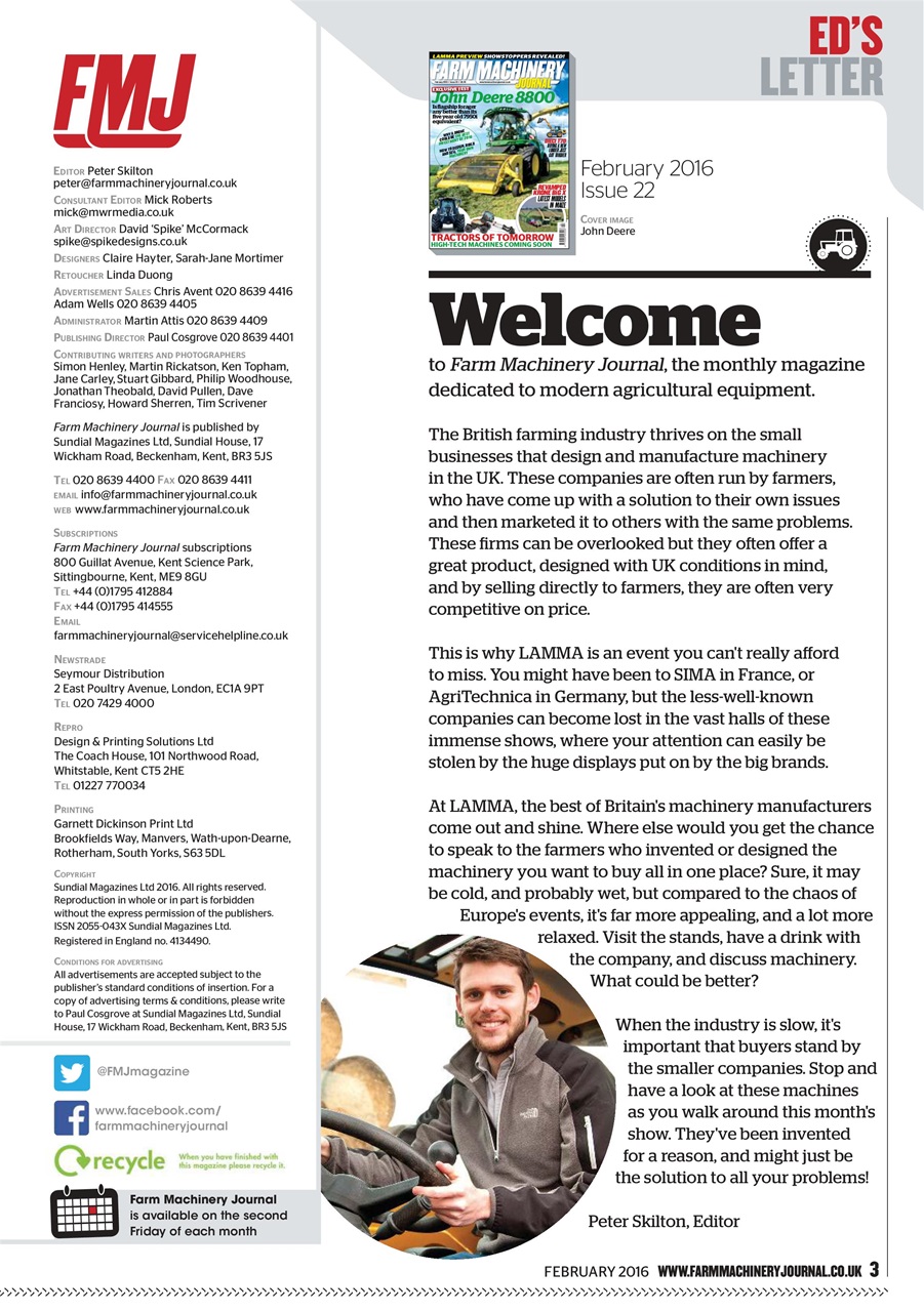 Farm Machinery Journal Preview Pages