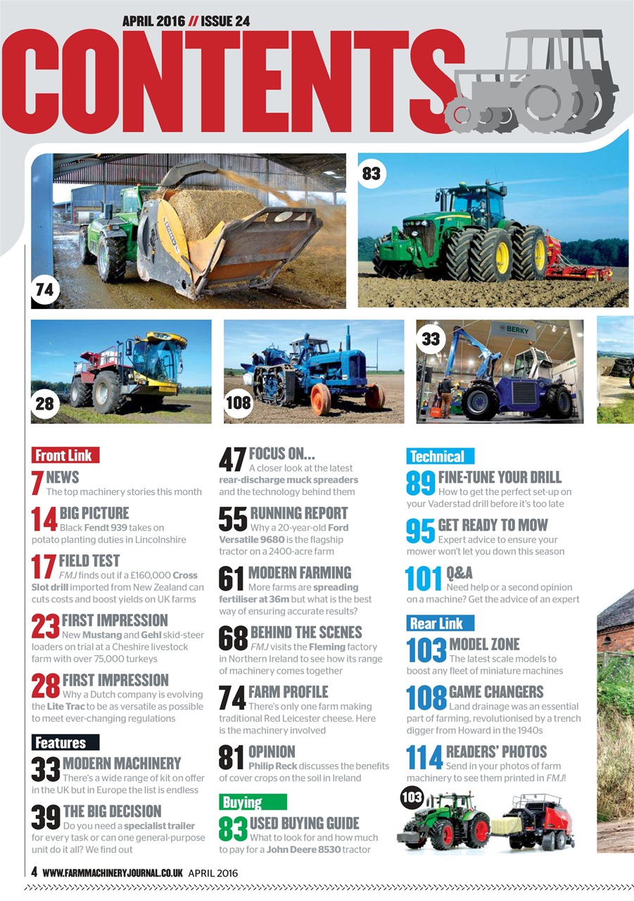 Farm Machinery Journal Preview Pages