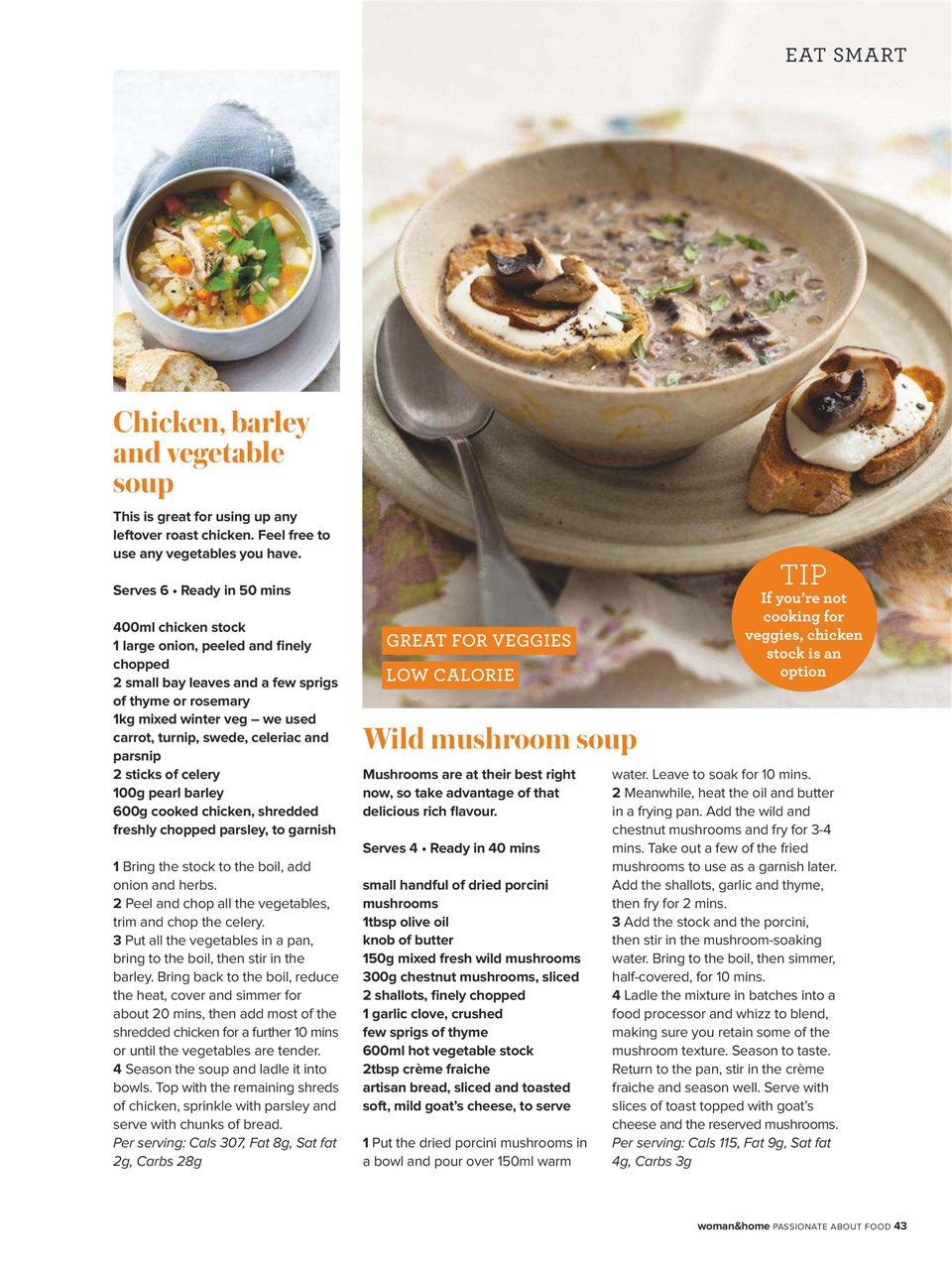 Woman & Home Feel Good Food Preview Pages