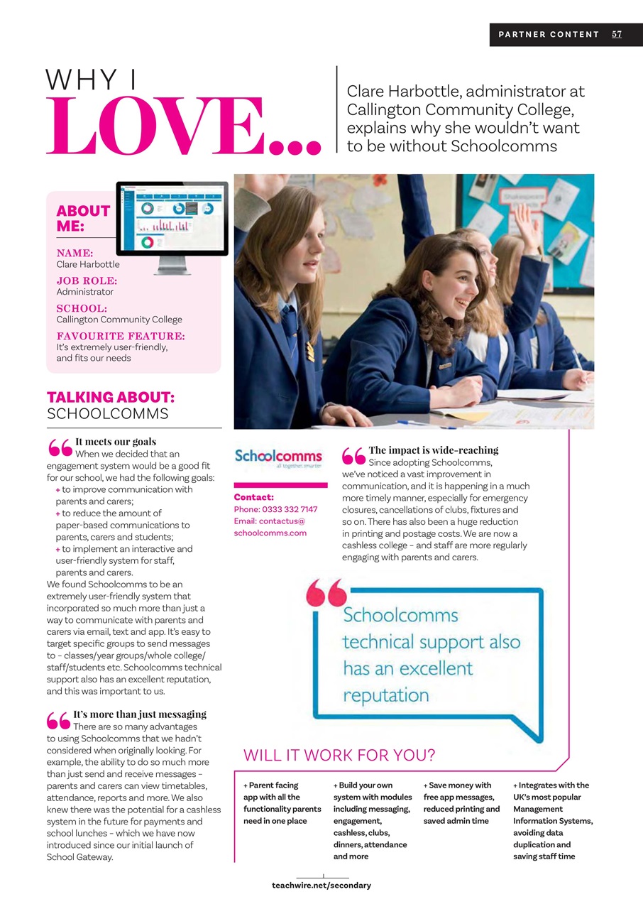 Teach Secondary Preview Pages