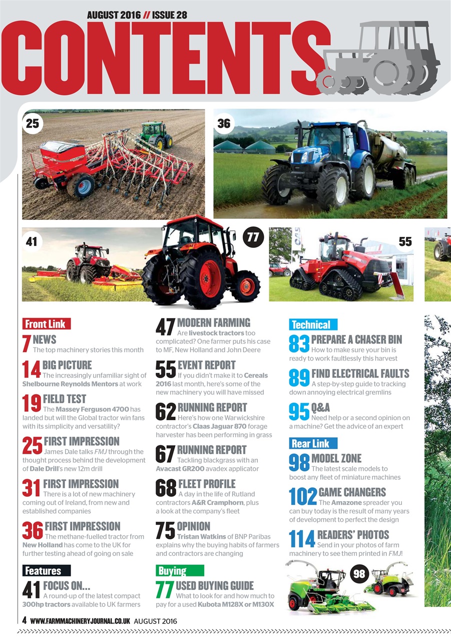 Farm Machinery Journal Preview Pages