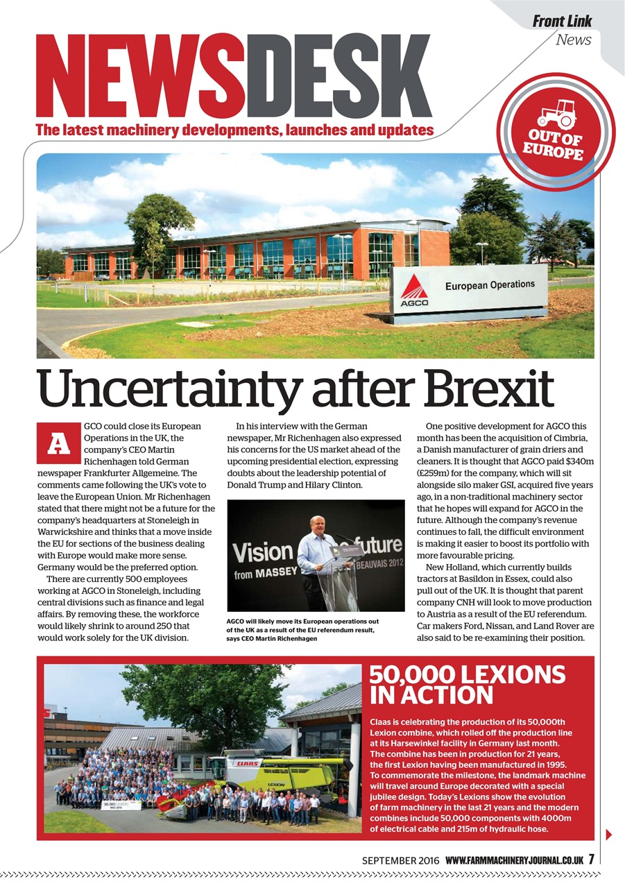 Farm Machinery Journal Preview Pages