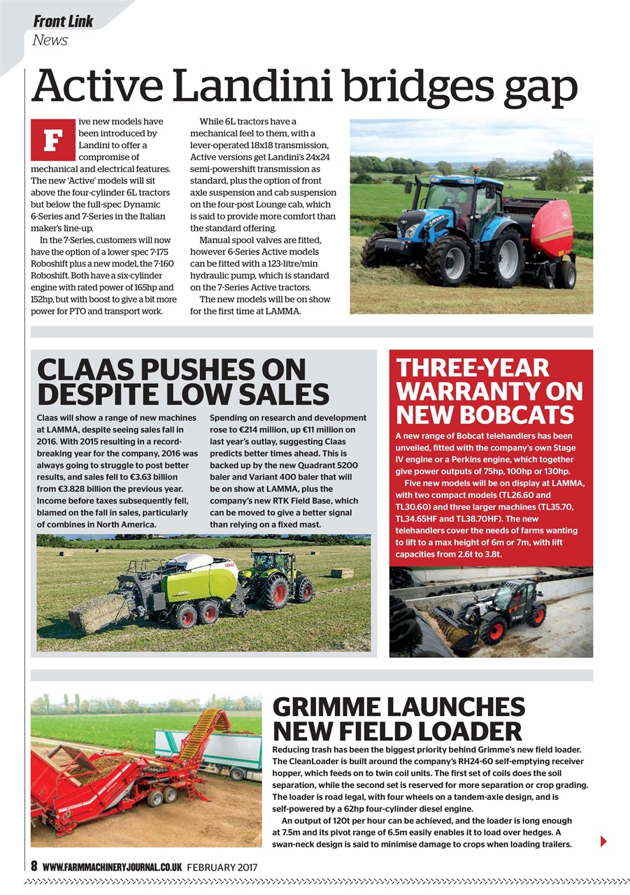 Farm Machinery Journal Preview Pages