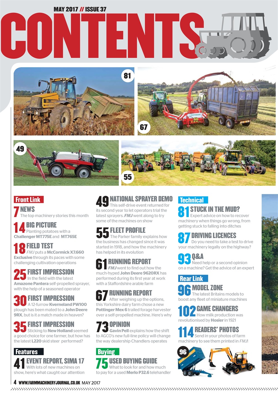 Farm Machinery Journal Preview Pages