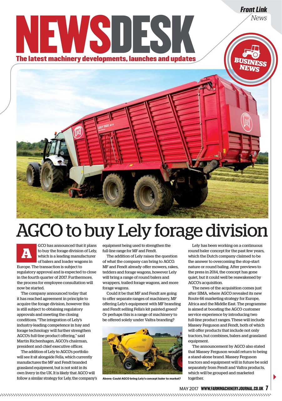 Farm Machinery Journal Preview Pages