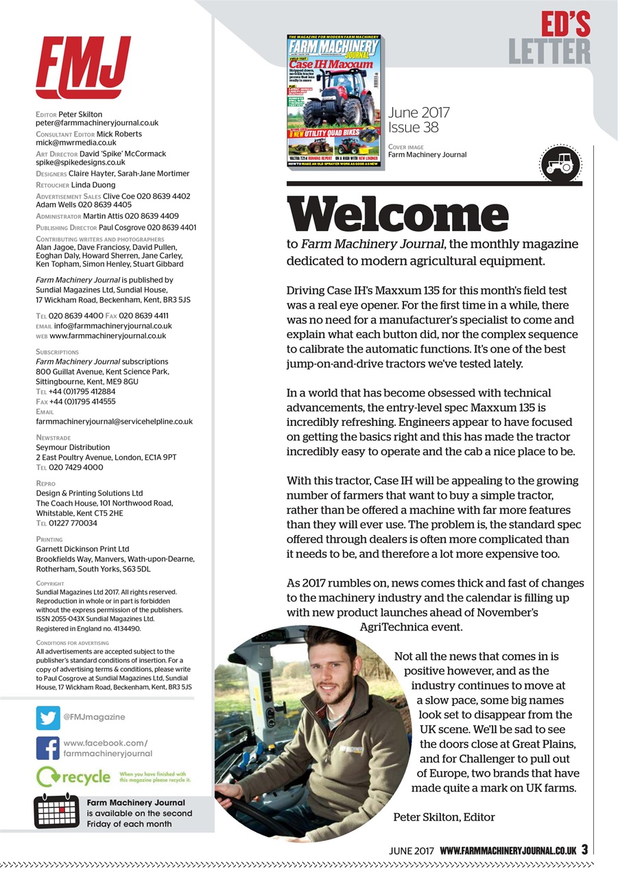 Farm Machinery Journal Preview Pages