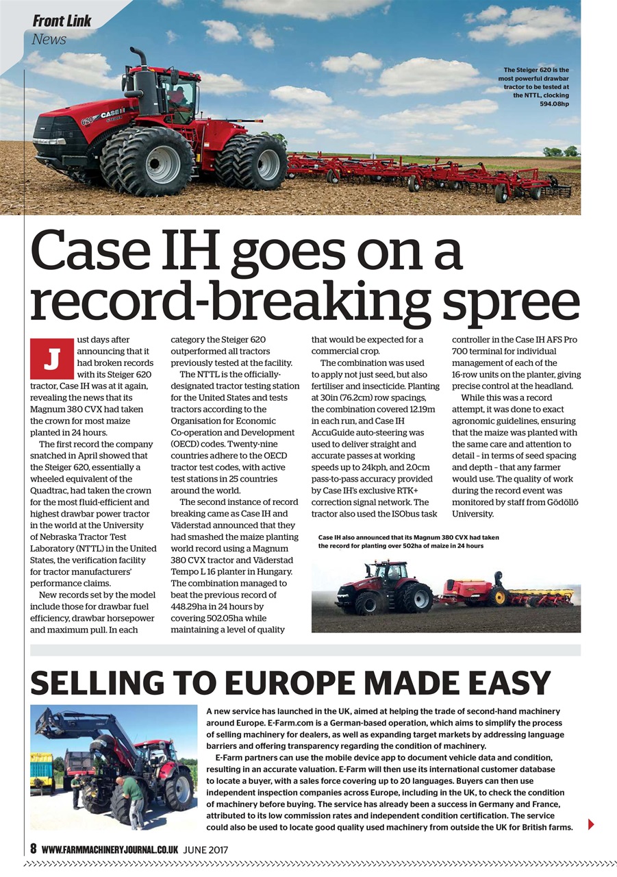 Farm Machinery Journal Preview Pages