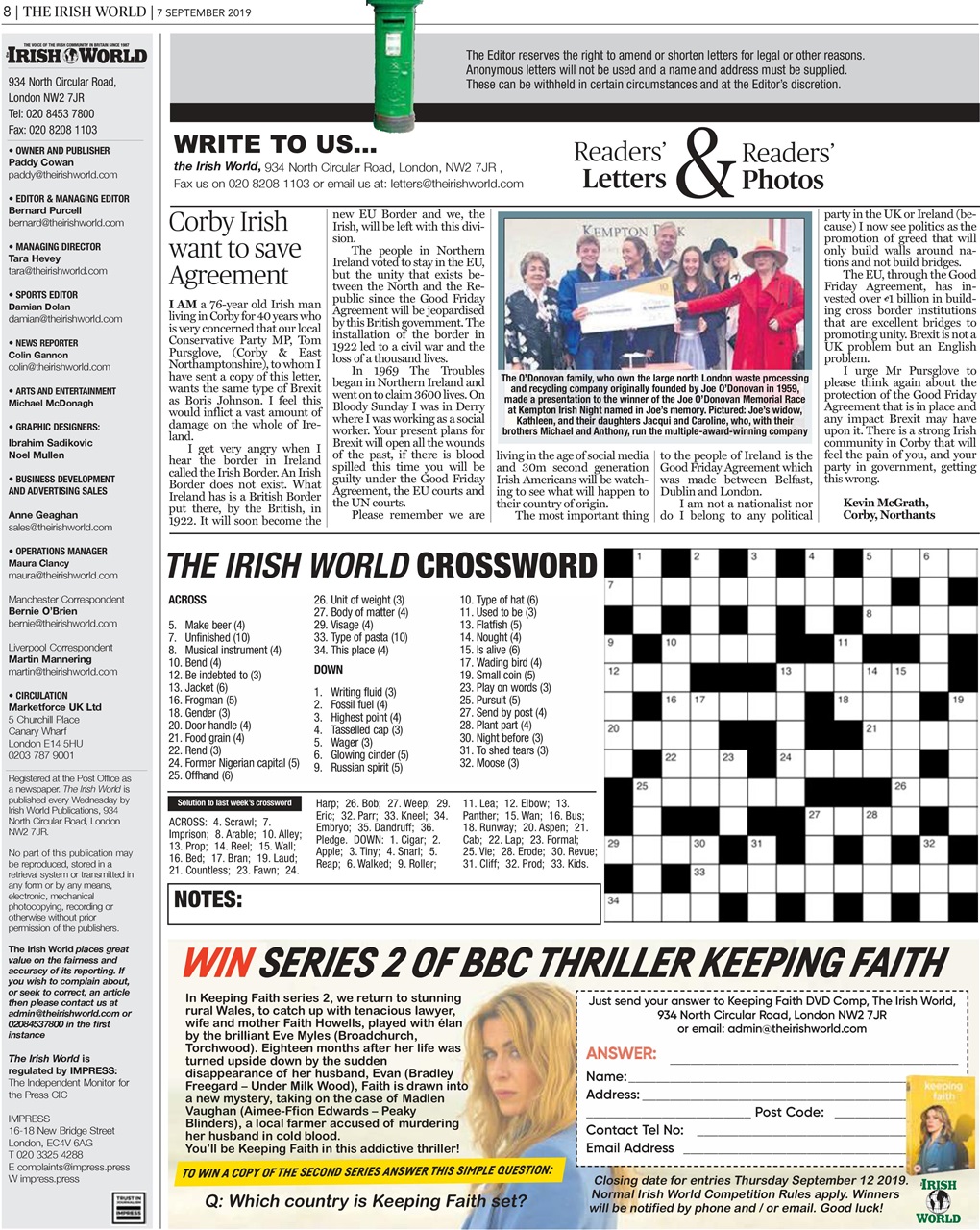 Irish World Preview Pages