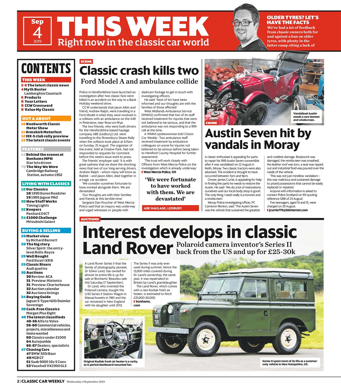 Classic Car Weekly Preview Pages