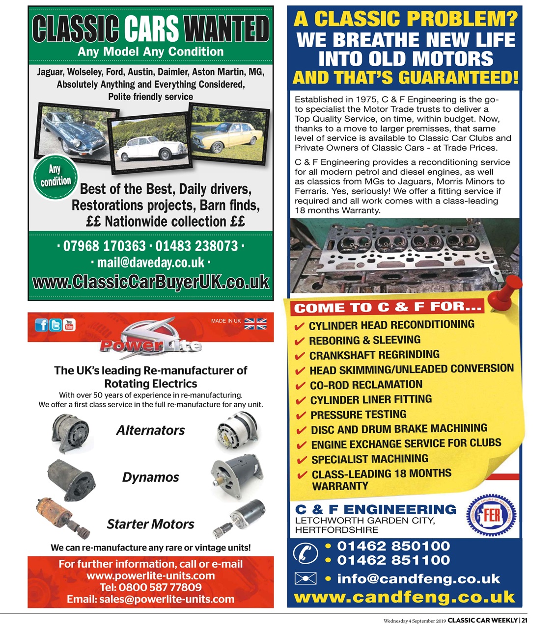 Classic Car Weekly Preview Pages