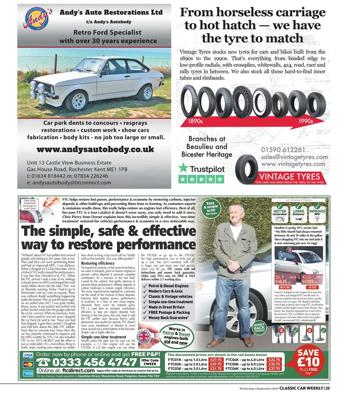 Classic Car Weekly Preview Pages