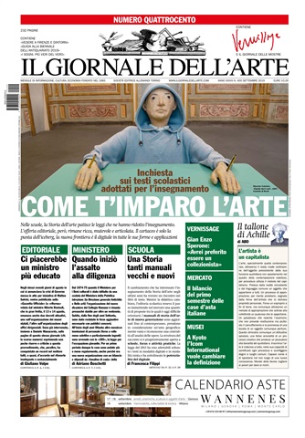 Il Giornale Dell’Arte issue settembre