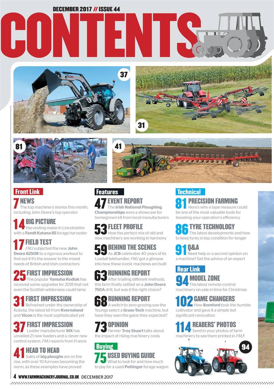Farm Machinery Journal Preview Pages