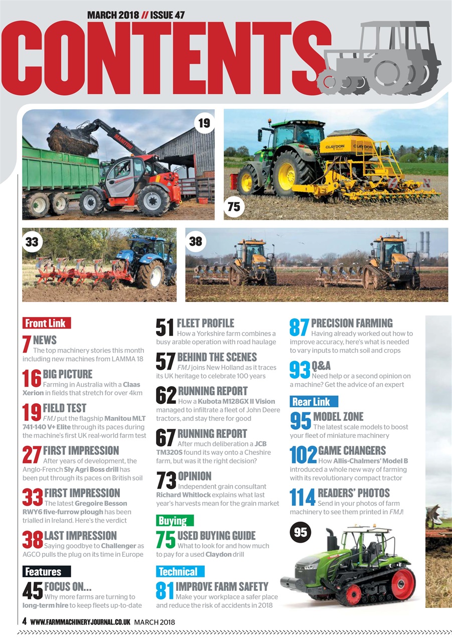 Farm Machinery Journal Preview Pages