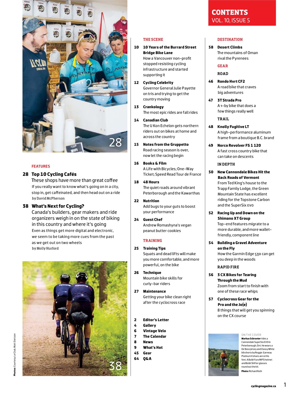 Canadian Cycling Magazine Preview Pages