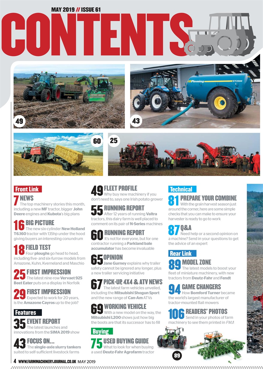 Farm Machinery Journal Preview Pages