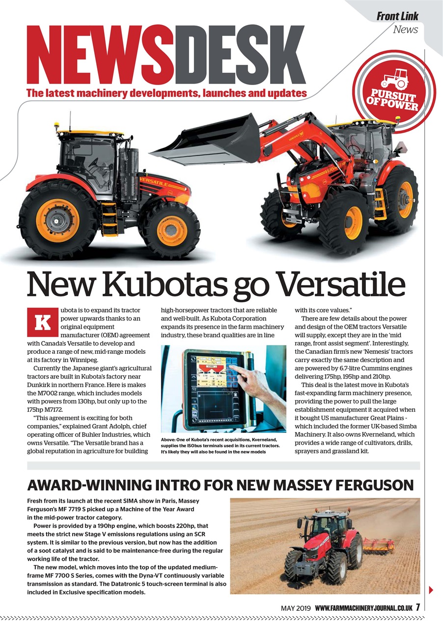 Farm Machinery Journal Preview Pages