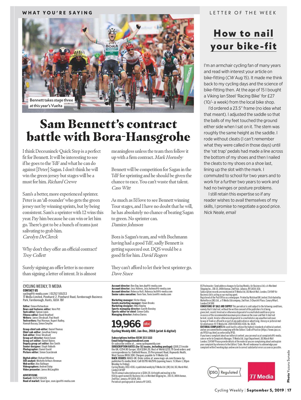 Cycling Weekly Preview Pages