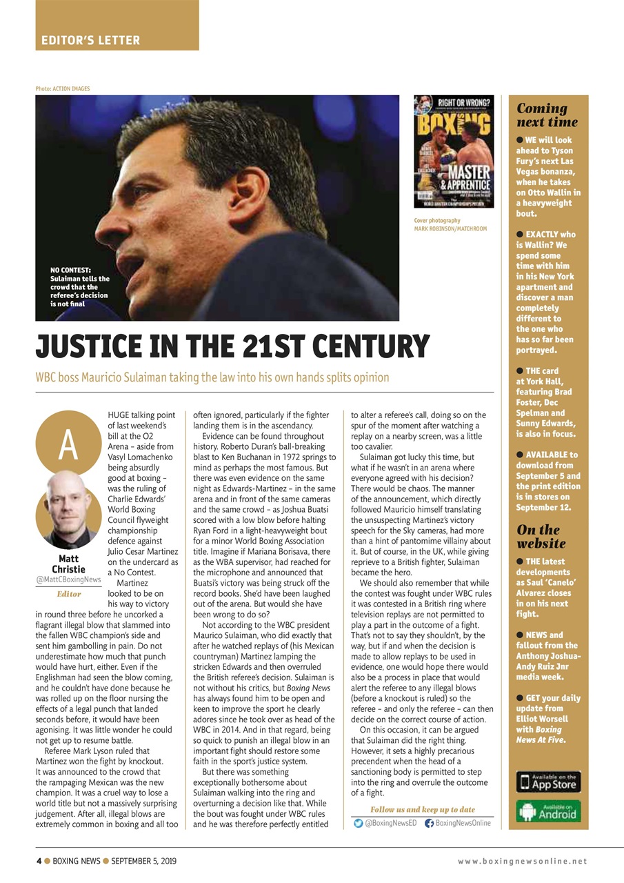 Boxing News Preview Pages