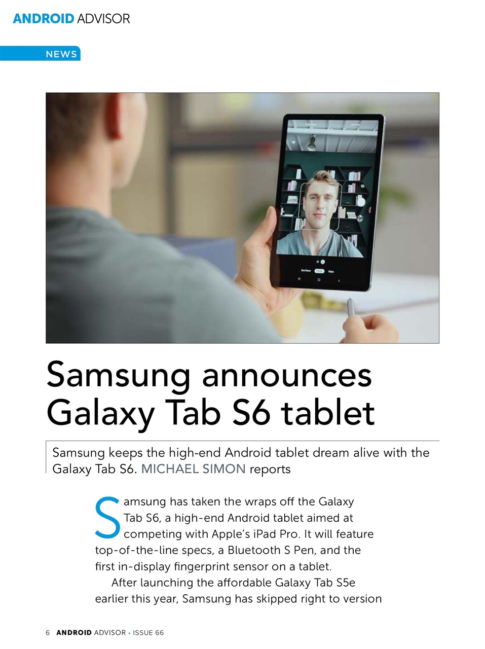 Android Advisor Preview Pages