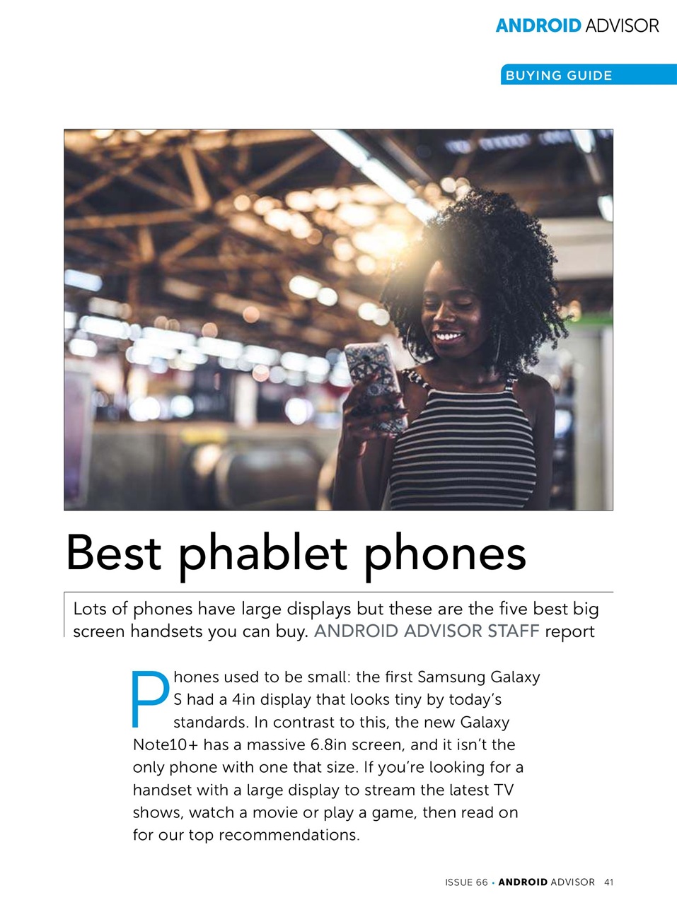 Android Advisor Preview Pages