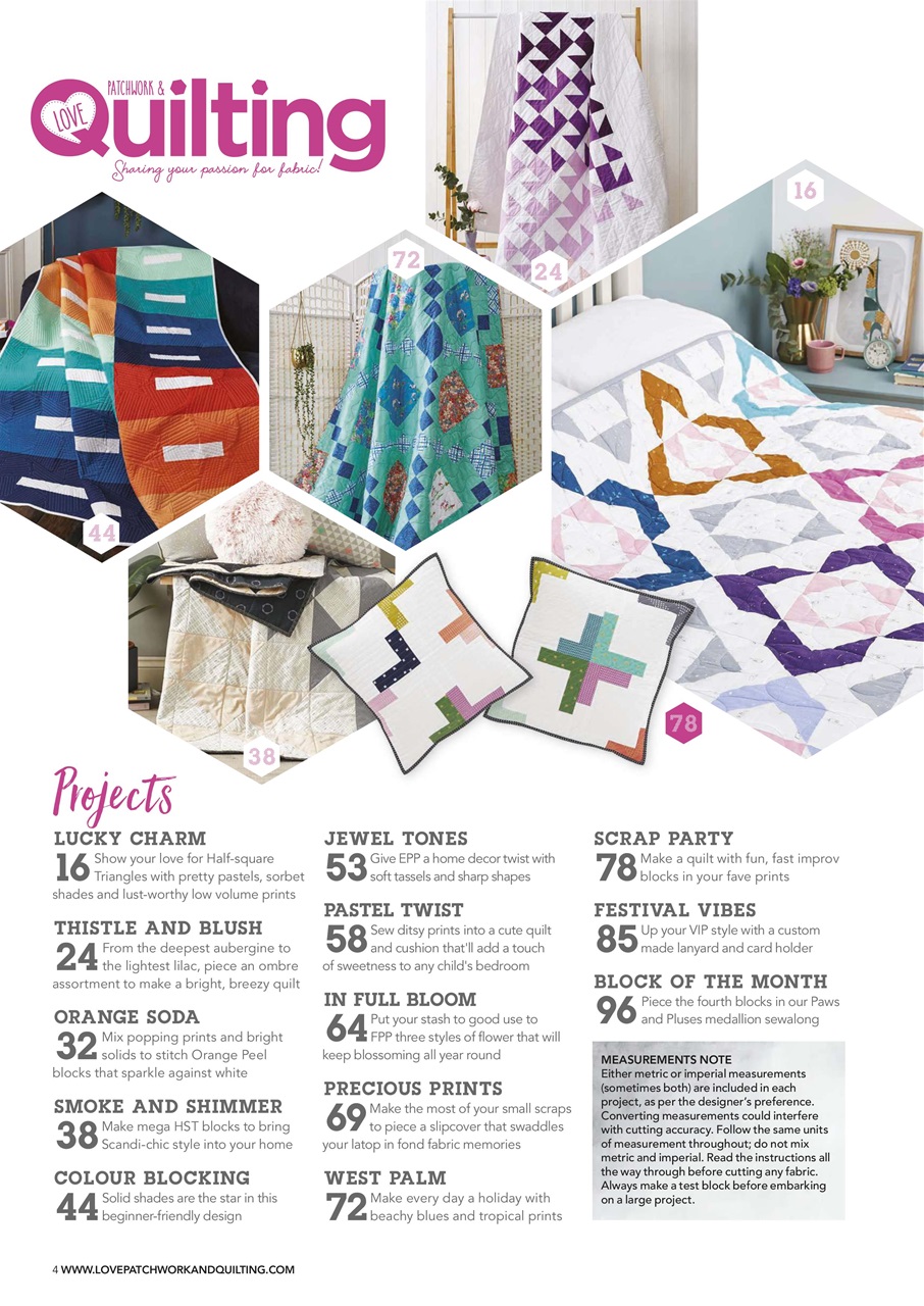 Love Patchwork & Quilting Preview Pages