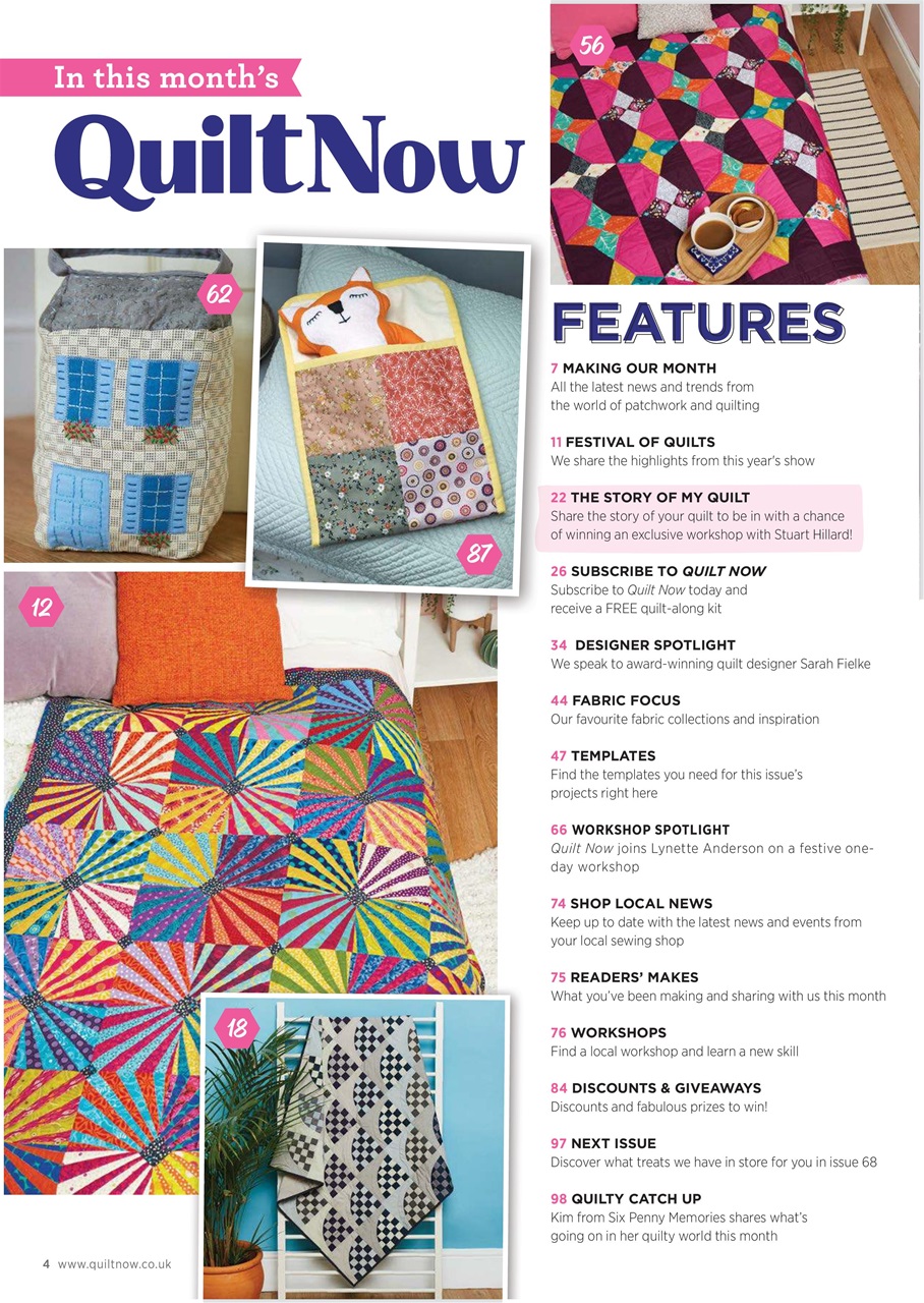 Quilt Now Preview Pages