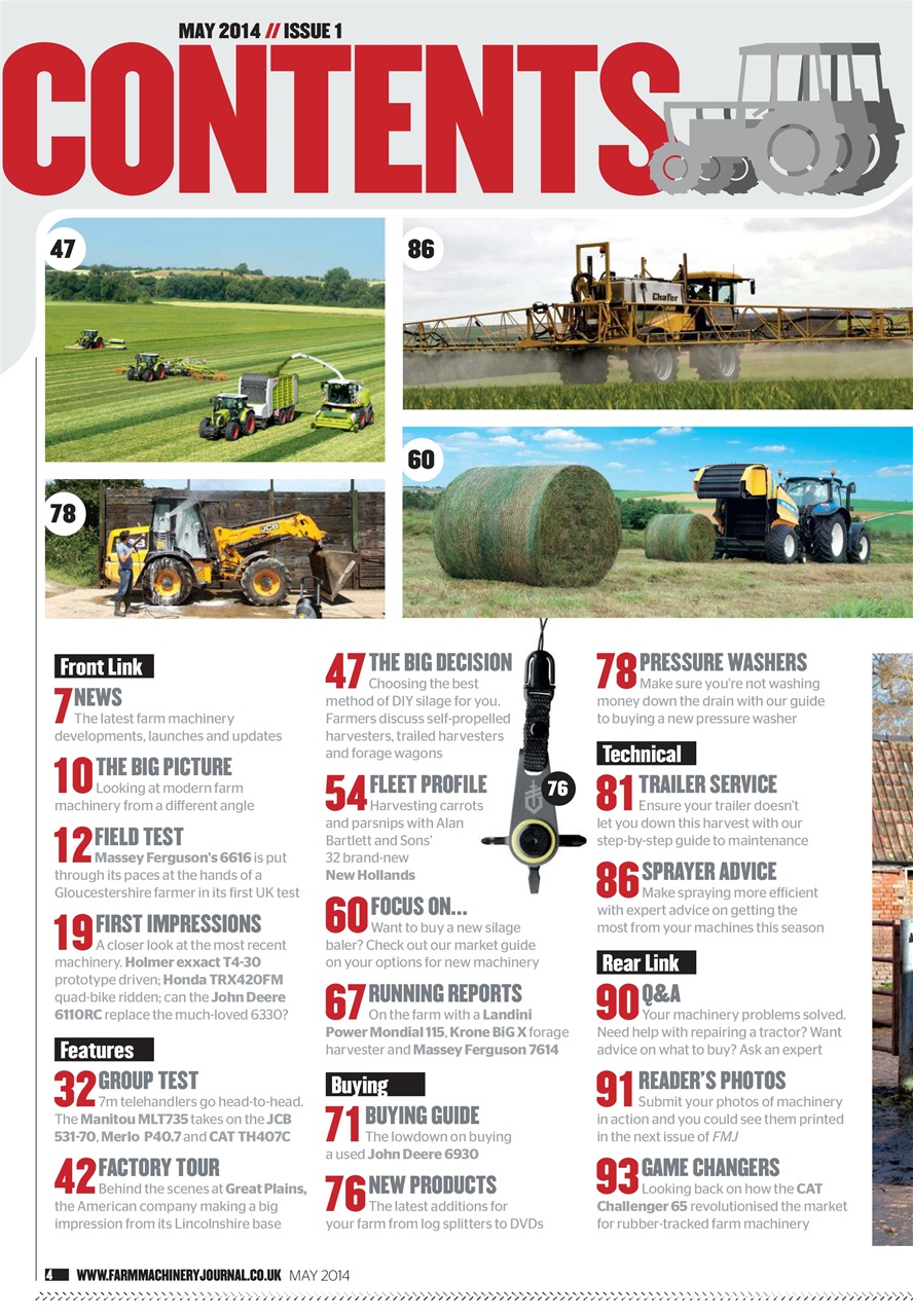 Farm Machinery Journal Preview Pages