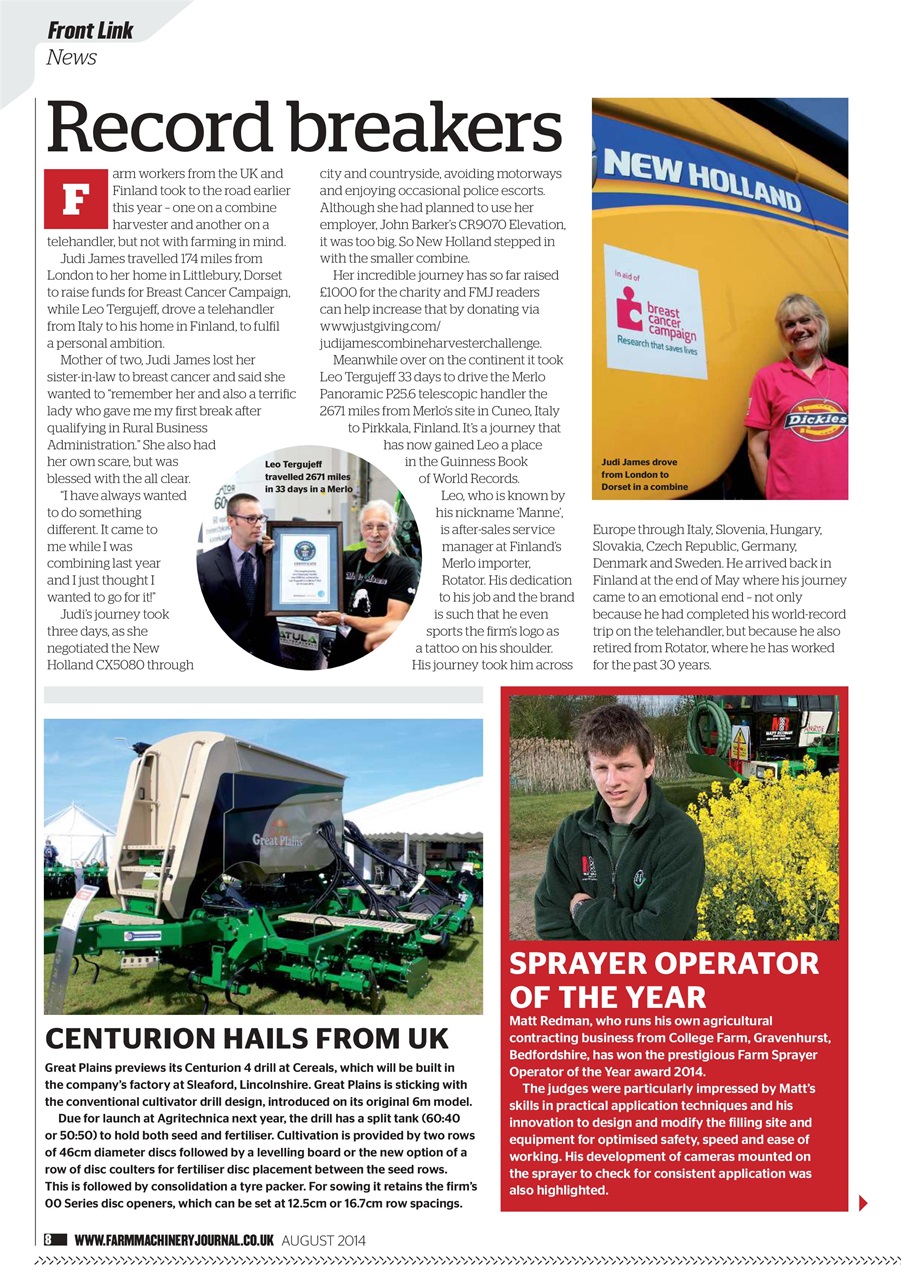 Farm Machinery Journal Preview Pages