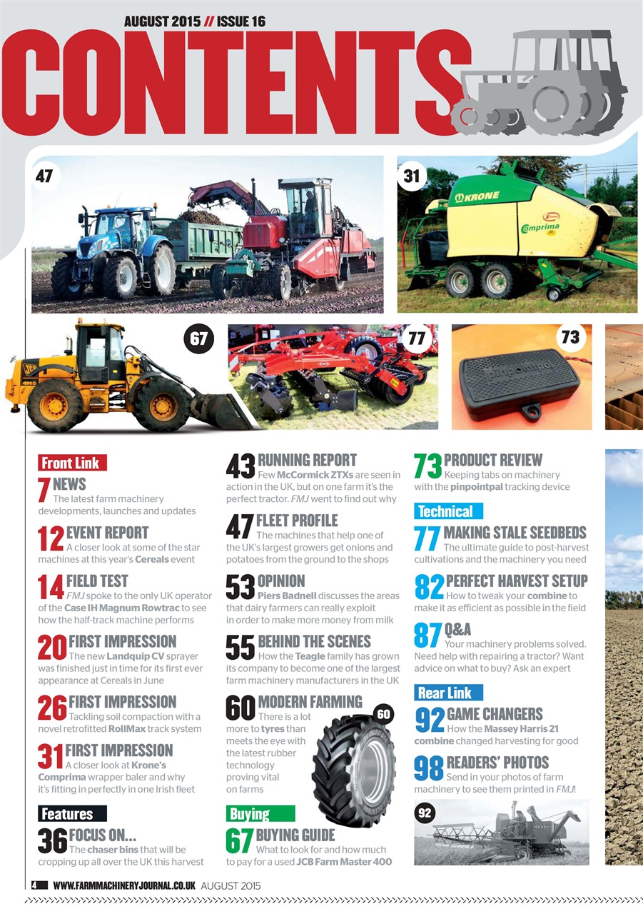 Farm Machinery Journal Preview Pages