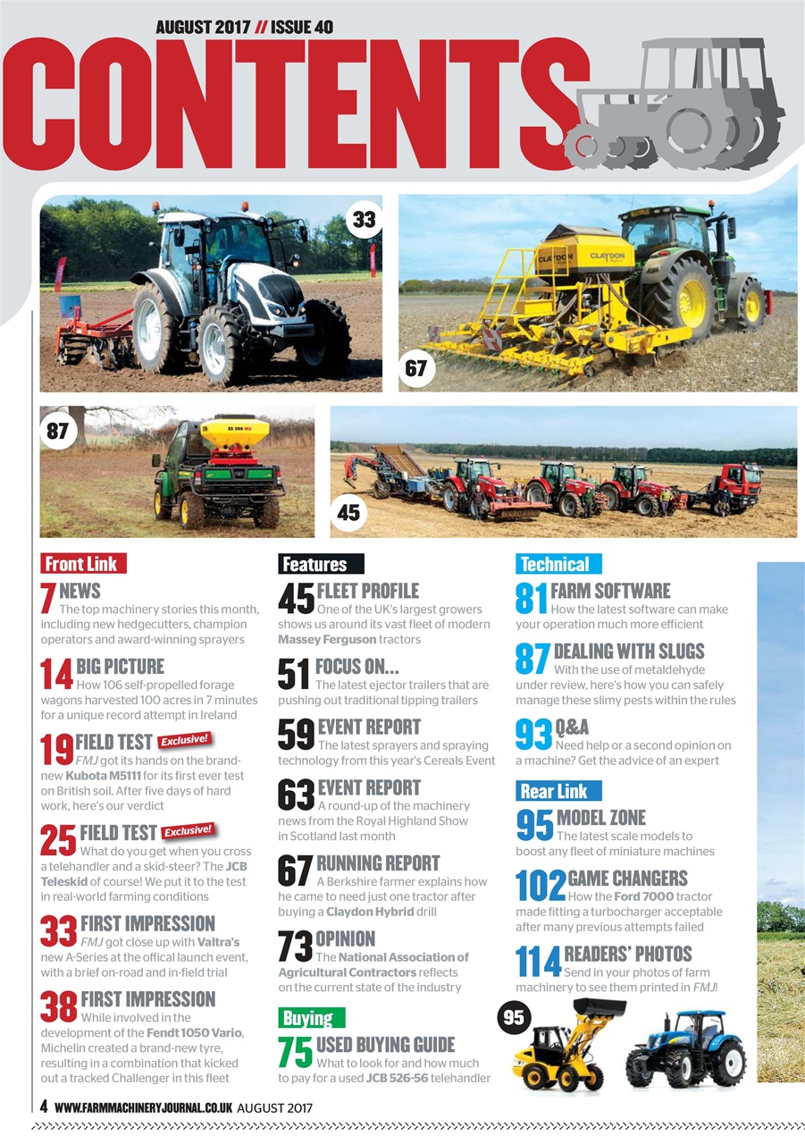 Farm Machinery Journal Preview Pages