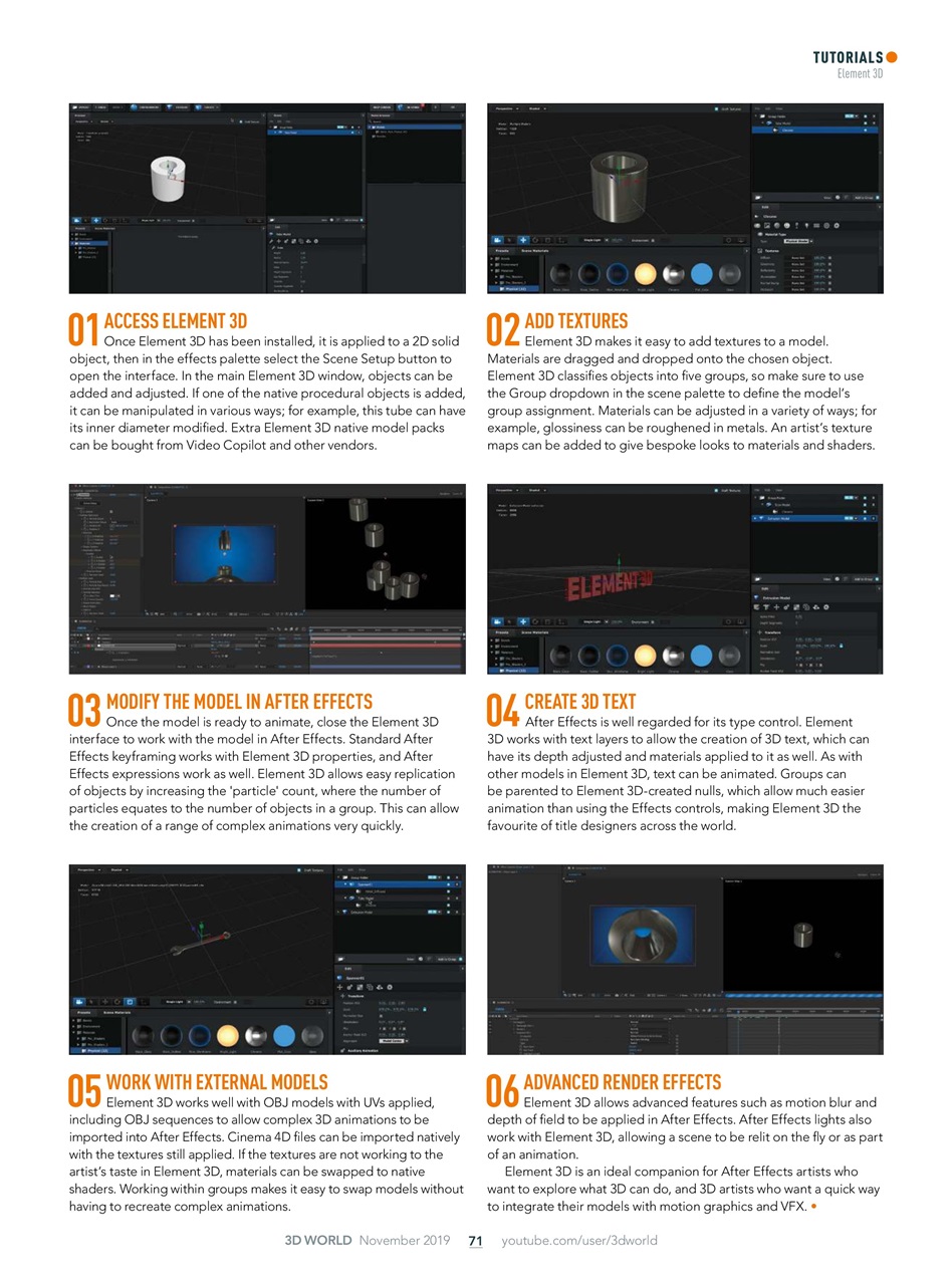 3D World Preview Pages