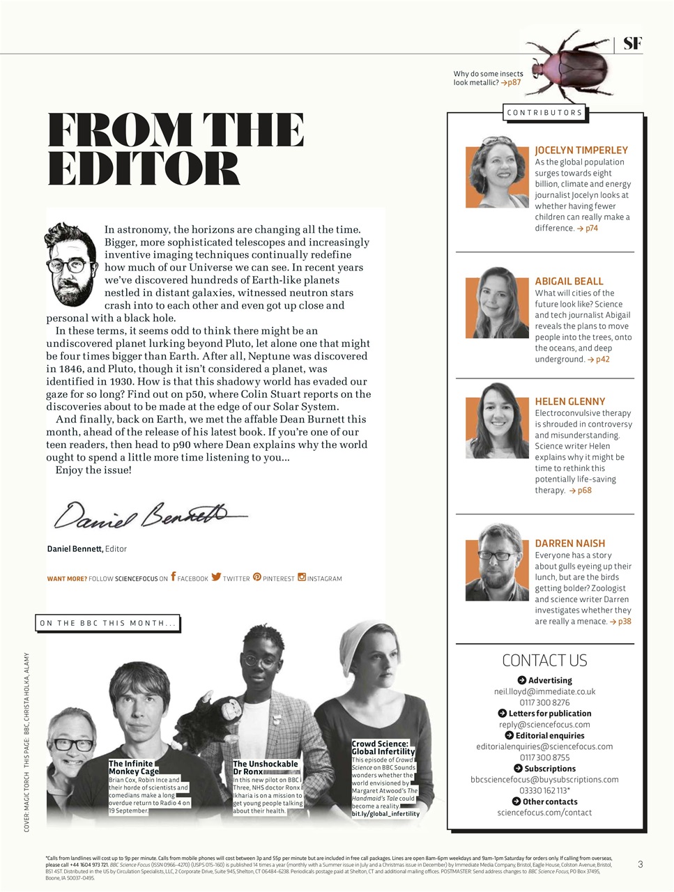 BBC Science Focus Magazine Preview Pages