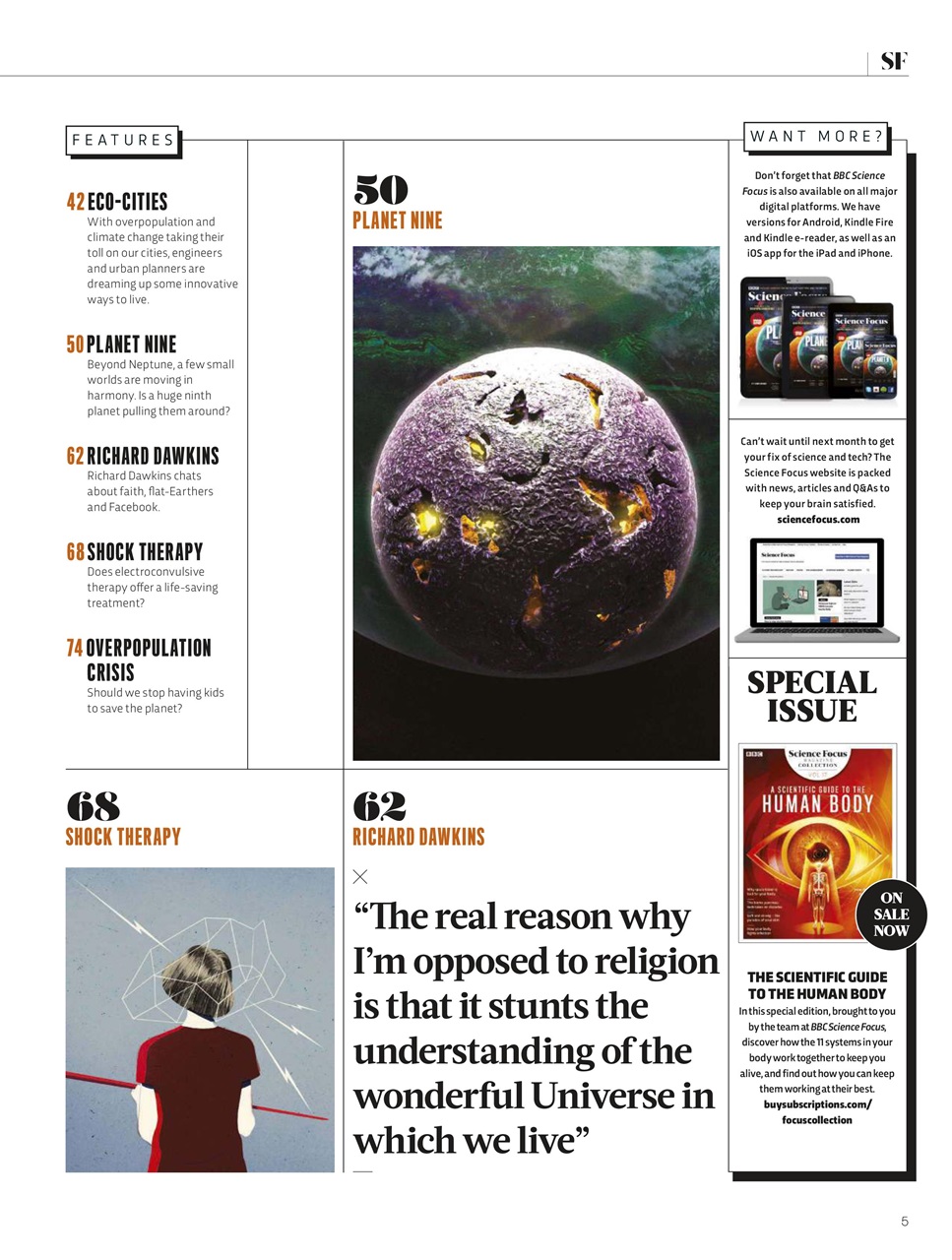 BBC Science Focus Magazine Preview Pages