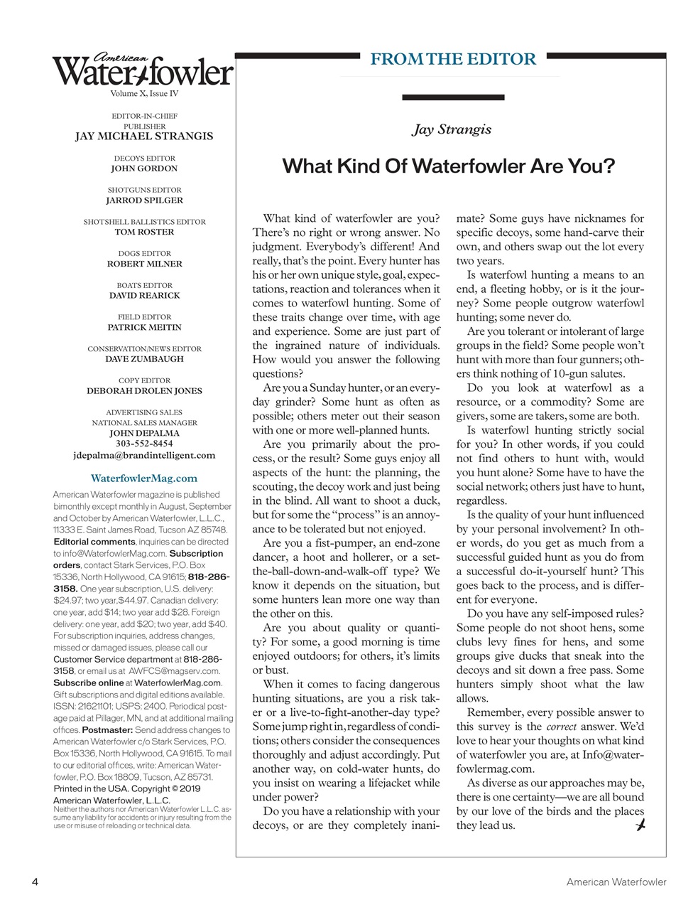 American Waterfowler Preview Pages