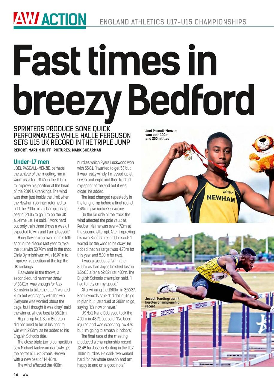 AW – Athletics Weekly Magazine Preview Pages