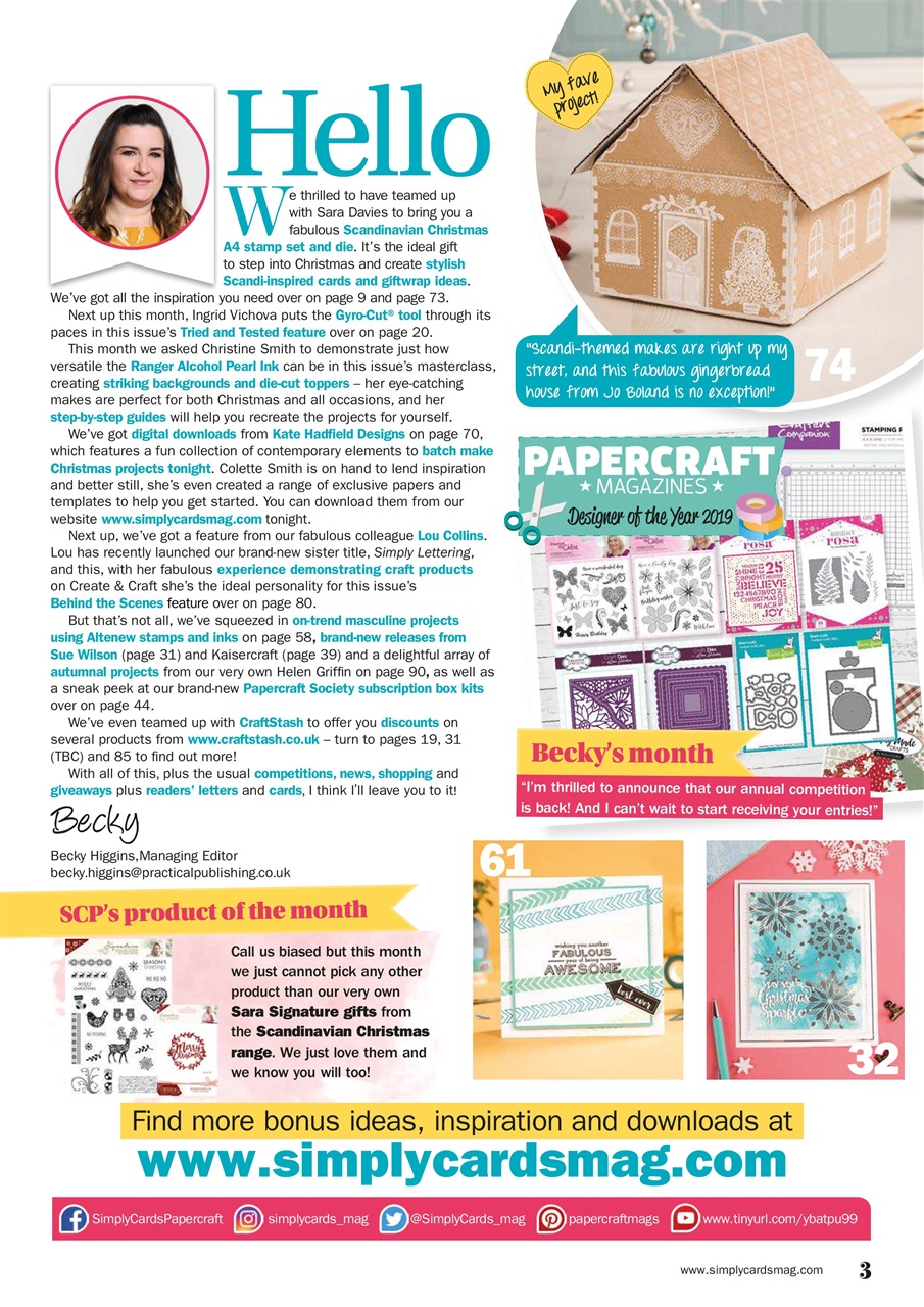 Simply Cards & Papercraft Preview Pages