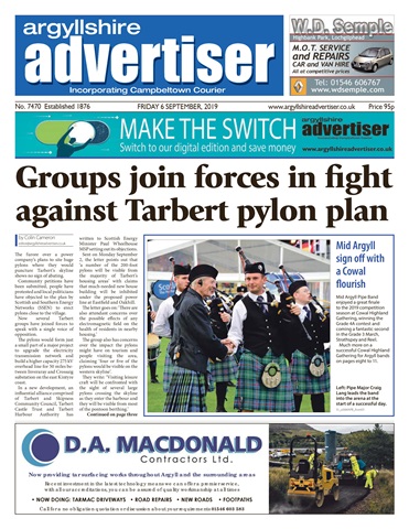 Argyllshire Advertiser issue 06 September 2019