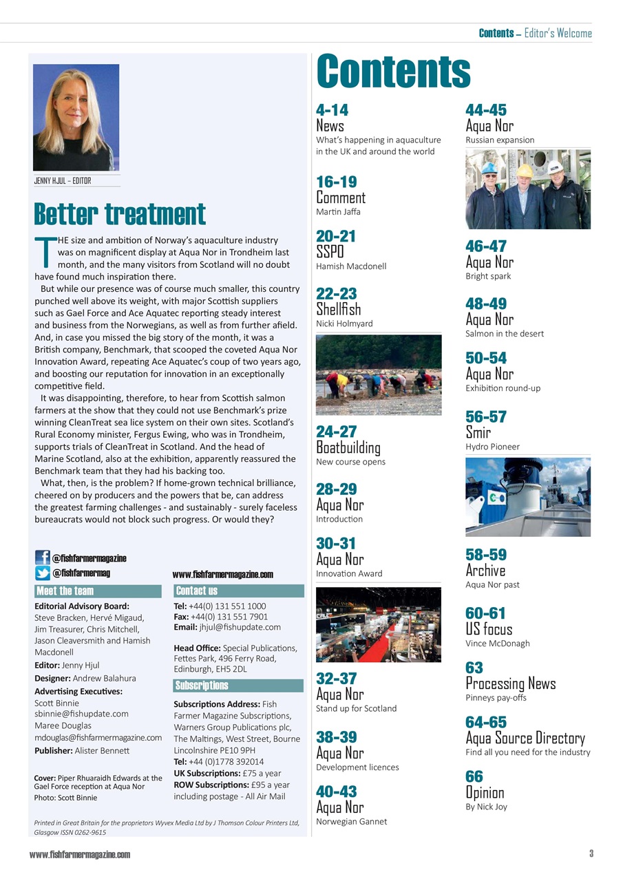 Fish Farmer Magazine Preview Pages