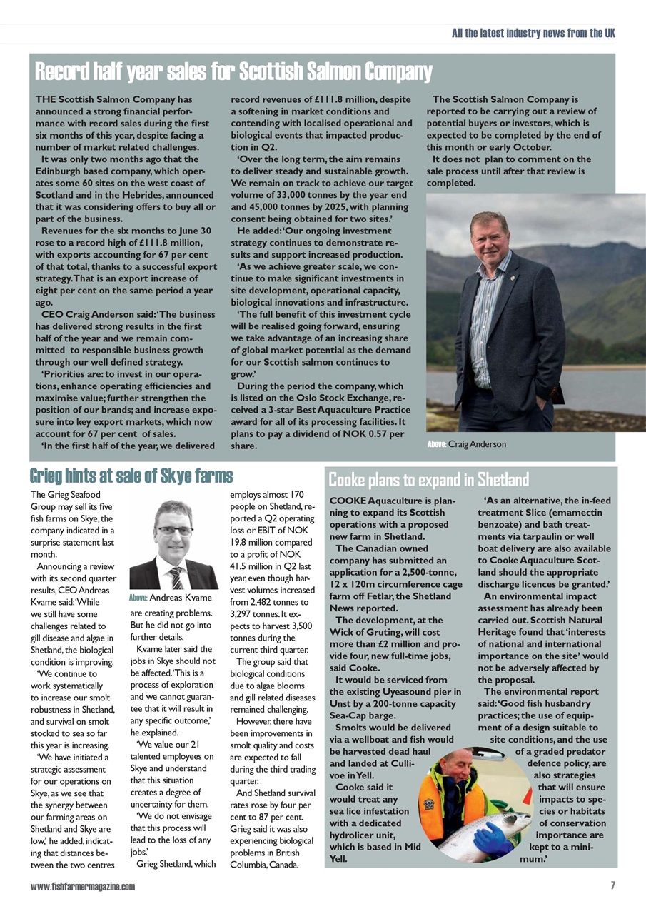 Fish Farmer Magazine Preview Pages