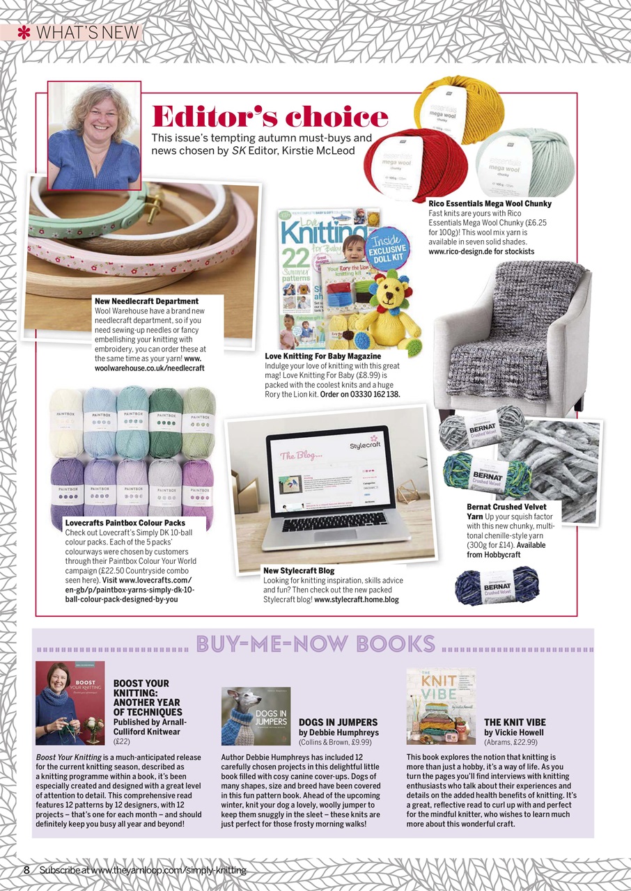 Simply Knitting Preview Pages